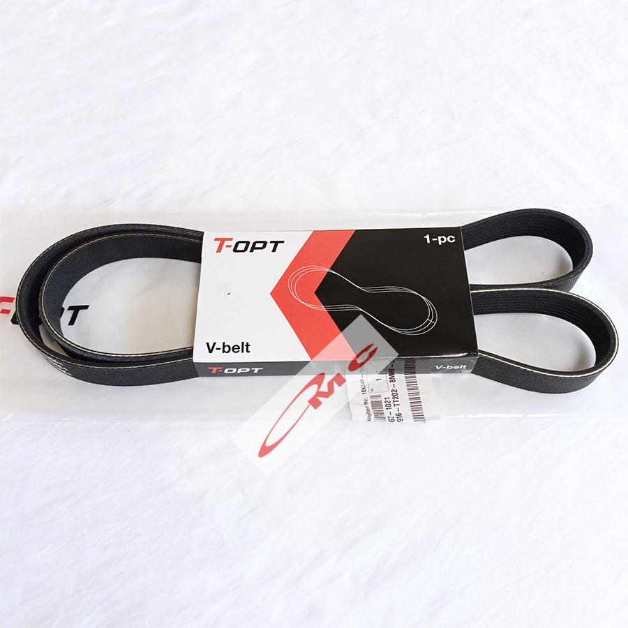 Tali Kipas Fan Belt Van Belt V Belt Fanbelt Innova Fortuner Hilux Diesel Orisinil T-OPT 90916-TT202-8M / 7PK1515