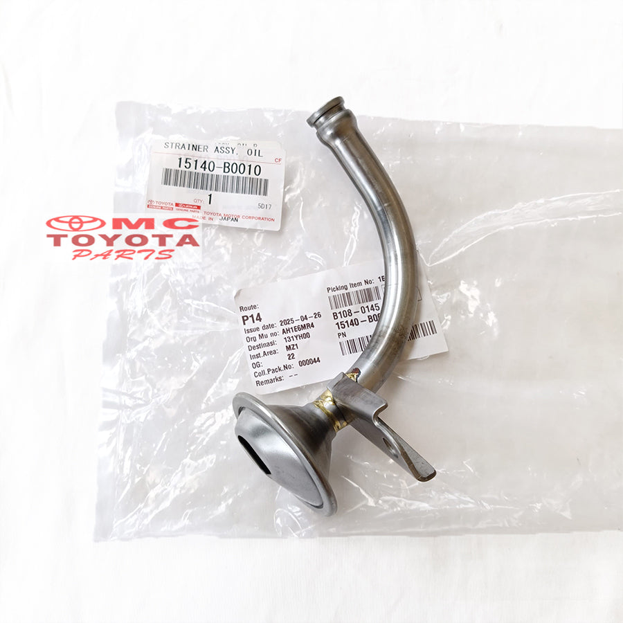 Strainer Pipa Oil Pump Avanza Xenia Rush Terios Original 15140-B0010 Strainer Pipa Saringan Pompa Oli Strainer Pompa Filter Saringan Oli Strainer Oil Stainer Saringan Filter Oli Dudukan Bracket Braket Breket