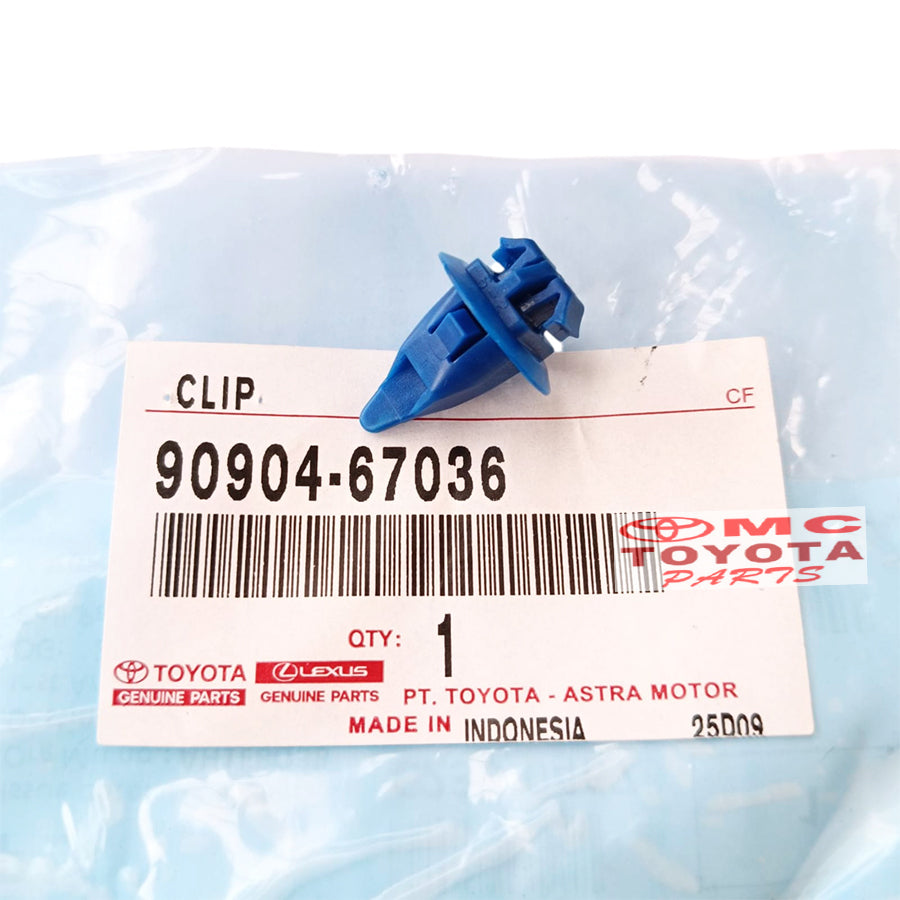 Klip Kancing Over Fender Fortuner Hilux Alphard Biru Original Toyota 90904-67036 Klip Over Fender Kancing Klip Bodykit Body Kit Clip Kancing Fender Moulding Molding