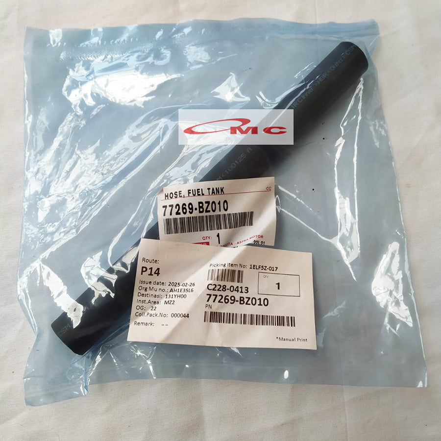 Selang Tangki Breather Tangki Nafas Bensin Avanza Xenia Rush Terios Orisinil 77269-BZ010 Selang Hose Fuel Tank Breather