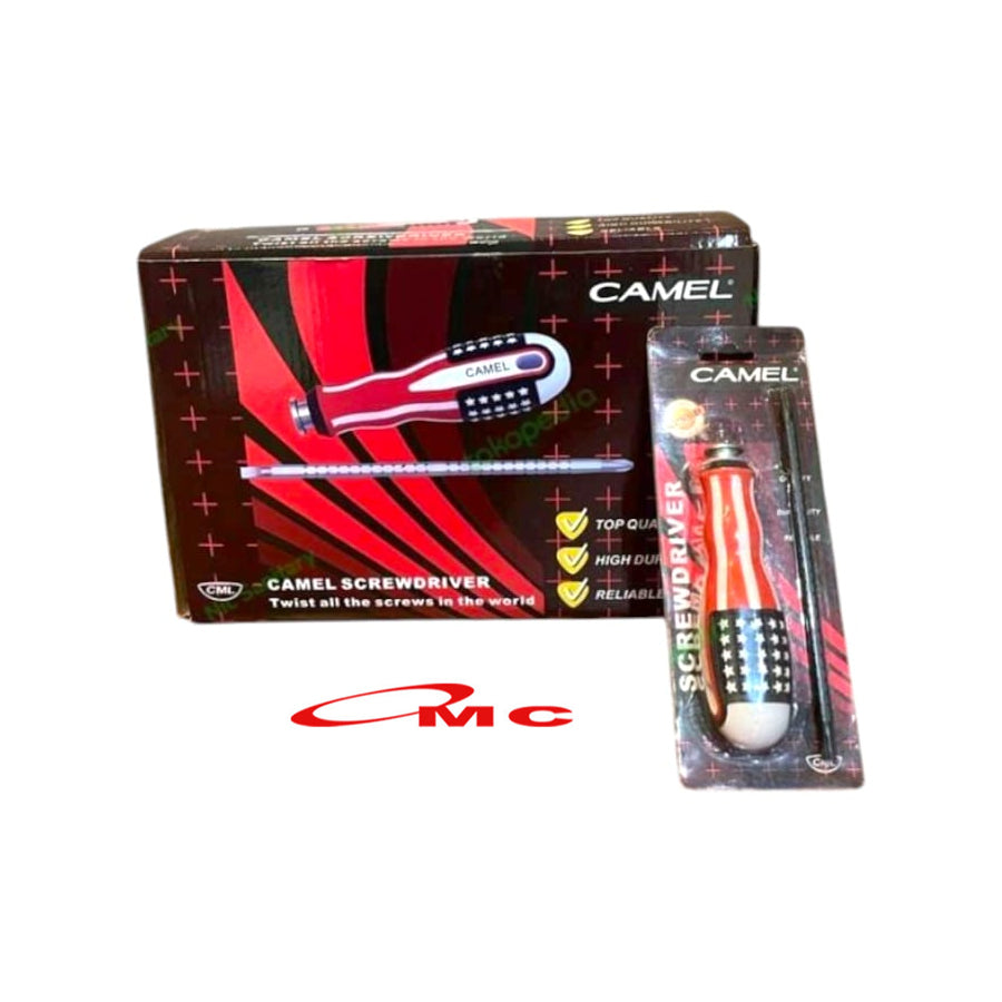 Obeng Bolak Balik Fleksibel USA CAMEL -+ 6 Inch Obeng BB USA Min Plus 6" Obeng Bolak Balik Flexible Plus Minus Amerika 2 Way 2Way Obeng Track Trek