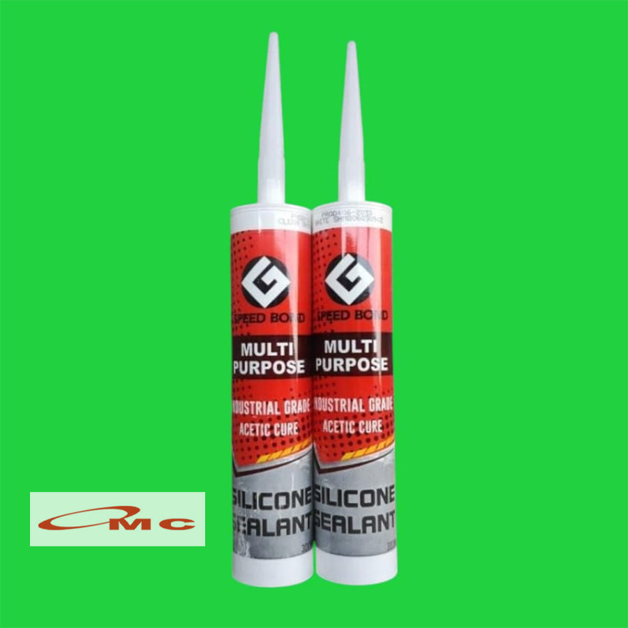 Lem Silicone Sealant Lem Botol SPEED BOND Multi Purpose 300ml White Clear Black Lem Kaca Sealant Asam Serbaguna Speedbond Lem Sealant Lem Kaca Botol Lem Silikon Sealent Sealan Silen Lem Silicon Sealant Glass Silicone Sealant 300 ml