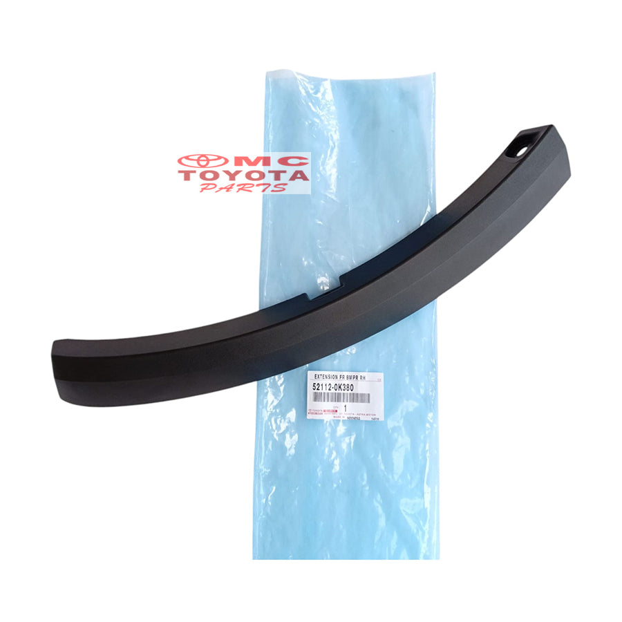 Molding Moulding Over Fender Bodykit Moulding Bemper Depan Kanan Kiri Fortuner GR 2021 Up VRZ Original 52112-0K380 / 52113-0K380 Moulding Extension Bumper List Spoiler Fender Bodykit Over Vender Quarter Bodykit Body Kit Bumper Bemper Pendek