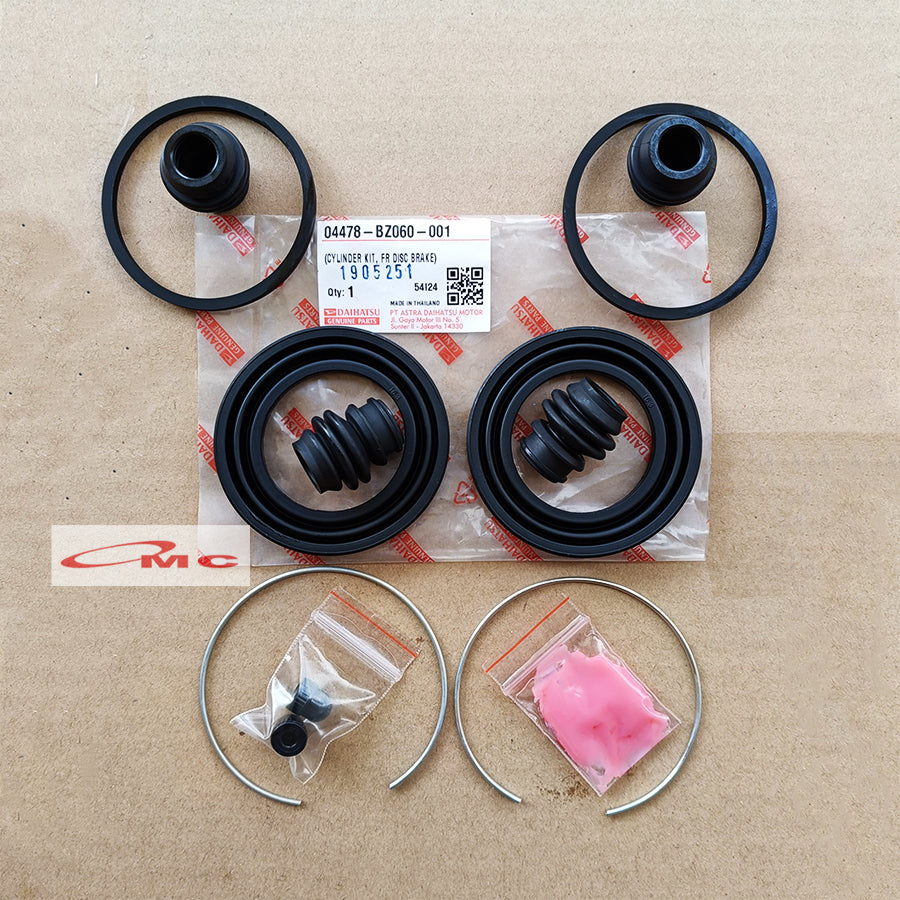 Kaliper Caliper Cylinder Kit Karet Rem Avanza Xenia Rush Terios Original 04478-BZ060-001 Seal Kit Caliper Kaliper Rem Caliper Kit Seal Kit Karet Rem Depan Kaliper Kit Rem Cakram Set Ori