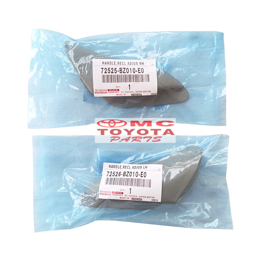 Handle Jok Depan Handle Tuas Jok Kursi Depan Kanan Kiri Avanza Xenia Lama Rush Terios Lama Original 72525-BZ010-E0 / 72526-BZ010-E0 Cream Putaran Stelan Setelan Handel Handle Reclining Adjuster Handle Jok Reclining