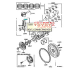 Baut Konektor Penghubung Ayunan Stang Piston Crankshaft Toyota Corolla Tercel Paseo Starlet Kapsul Kotak EP80 EP70 13265-10022