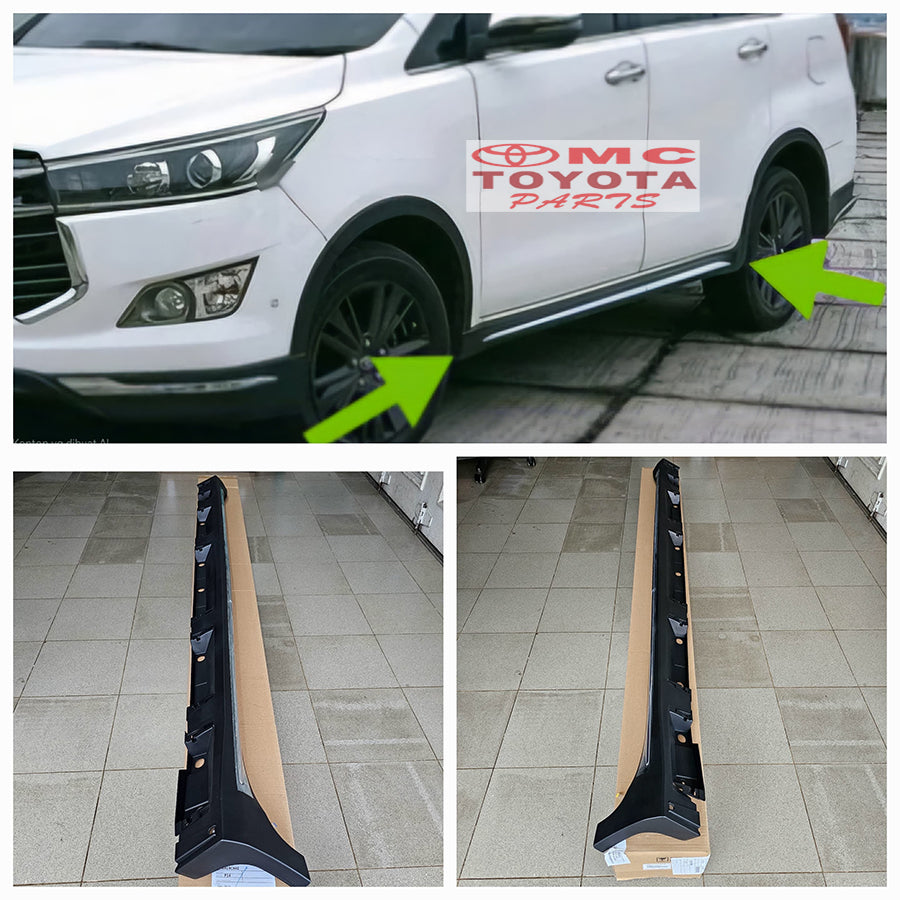 Moulding Rock Panel Cover Side Skrit Bodykit Sisi Bawah Pintu Kanan Kiri All New Innova Venturer Reborn Facelift 2016-2023 original Toyota 75850-YP010 75860-YP010