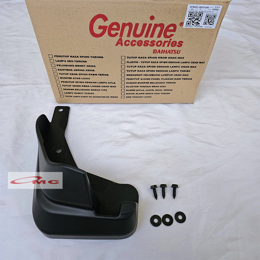 Mud Guard Quarter Panel Karpet Pelindung Lumpur Roda  Depan Kanan kiri Sigra 2016-2021 Original Daihatsu FS022-10080-000 FS022-10070-000