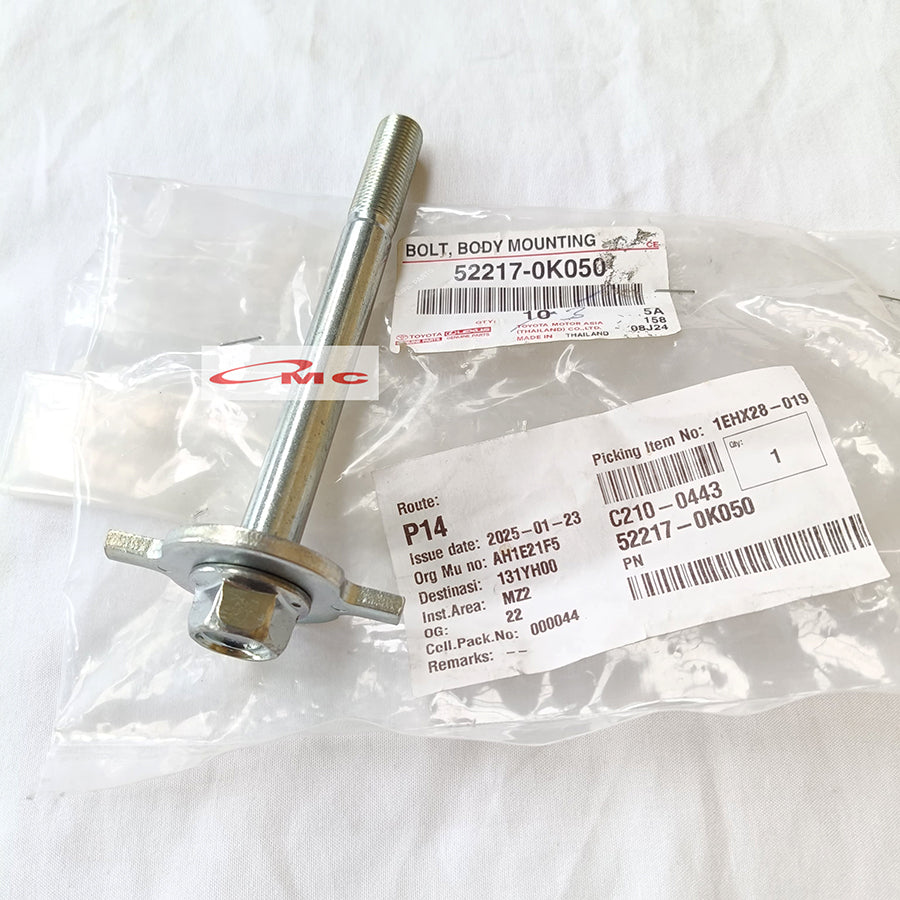 Baut Bolt Karet Body Mounting Original Toyota Kijang Innova Fortuner 52217-0K050 Baut Karet Mounting Body Cabin Bolt Body Mounting Baut Torsi Body Baut Rangka Body Baut Body