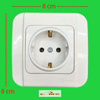 Broco Stop Kontak Broco Galleo G151 White Arde Socket Inbow Tanam Non CP Original Tempat Colokan 1 Lubang Putih Galeo G151-55S