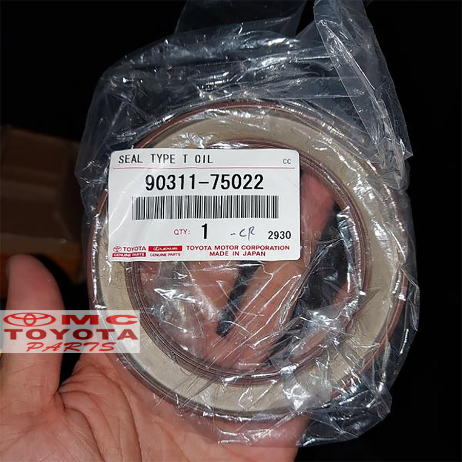 Seal Kerk As Belakang Vios Yaris Corolla Altis Mesin 1NZ 2NZ Sienta 1500cc 1.5 Prius Original Toyota 90311-75022 Seal Crankshaft Ker As Belakang Sil Crankshaft Seal Noken As Kruk Seal Kruk As Belakang Ori Seal Type T Oil