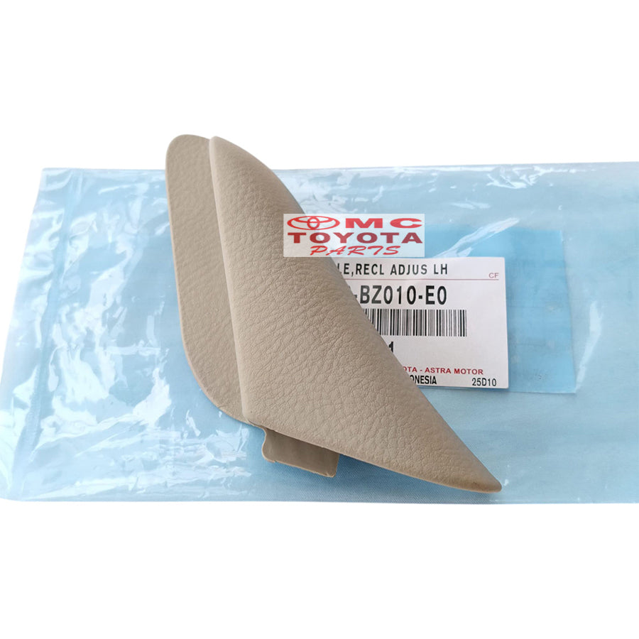 Handle Jok Depan Handle Tuas Jok Kursi Depan Kanan Kiri Avanza Xenia Lama Rush Terios Lama Original 72525-BZ010-E0 / 72526-BZ010-E0 Cream Putaran Stelan Setelan Handel Handle Reclining Adjuster Handle Jok Reclining