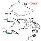 Klip Karet Kap Mesin Innova Reborn Fortuner Hilux Corolla Altis Camry Etios Original Toyota 90467-T0013 Clip Clamp Klip Kancing Penahan Karet Kap Mesin