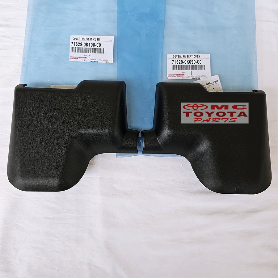 Cover tutup Dudukan Bantalan Engsel Stelan Dudukan  Kaki Jok Belakang Tengah Kanan Kiri Toyota Kijang Innova Verturer Reborn Original 71629-0K090-C0 71629-0K100-C0