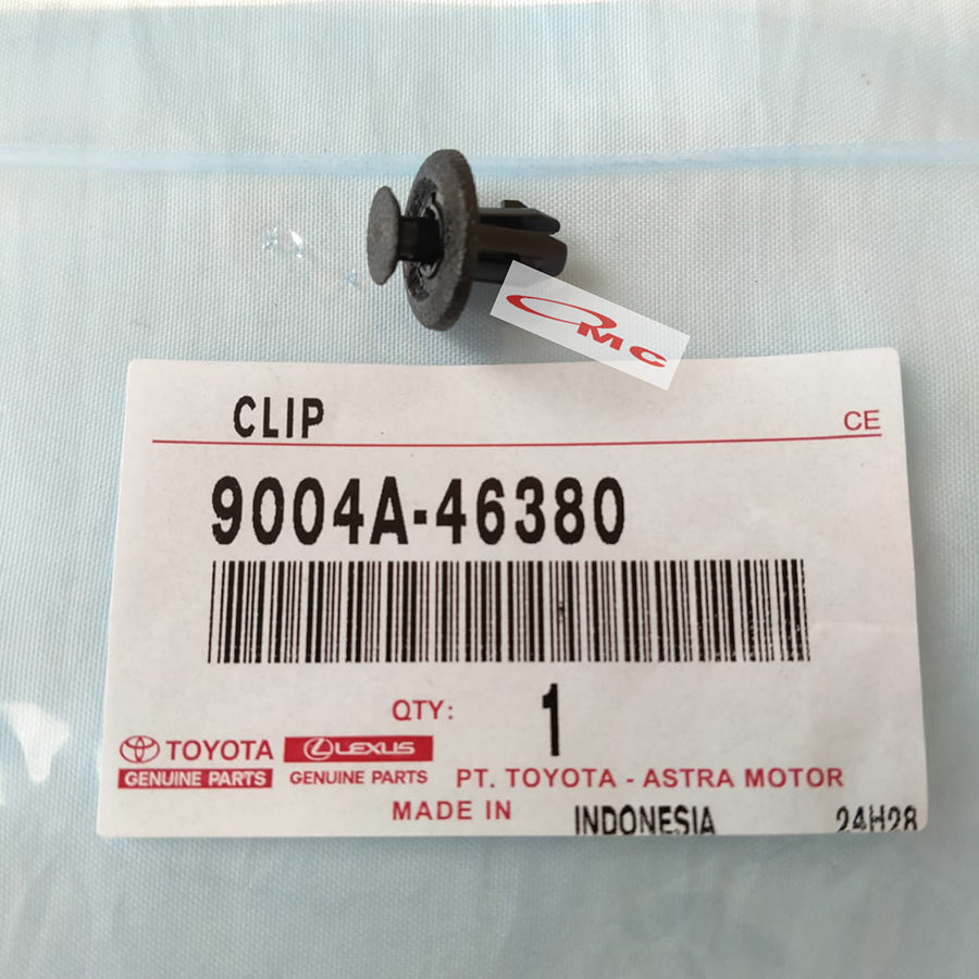Clip Klip Kancing Cengkeh Bumper ke Bracket Bumper Liner Fender Mobil Universal Calya Sigra Rush 2018 Agya Ayla Raize 9004A-46380 Klip Bumper Bemper Spakbor Mobil Toyota