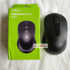 Mouse Wireless Robot M206 / M207 2.4GHz Optical 1600DPI Black Kursor Akurat Untuk PC Laptop Original Silent Mouse Wireles Mause Mos Mous Maos Hitam