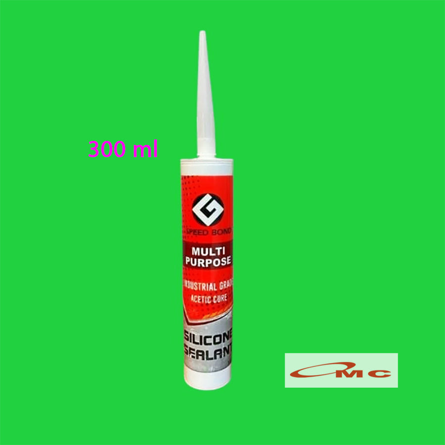 Lem Silicone Sealant Lem Botol SPEED BOND Multi Purpose 300ml White Clear Black Lem Kaca Sealant Asam Serbaguna Speedbond Lem Sealant Lem Kaca Botol Lem Silikon Sealent Sealan Silen Lem Silicon Sealant Glass Silicone Sealant 300 ml