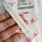 Sticker Stiker TOYOTA SECURITY SYSTEM ORIGINAL ASLI Semua Mobil Toyota PZ070-0K560-TM