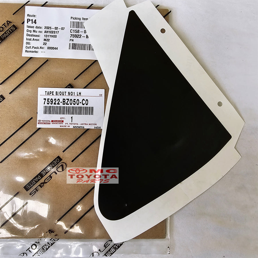 Sticker Stiker Depan Spion Kanan Kiri Agaya Ayla 2012-2017 Original Toyota