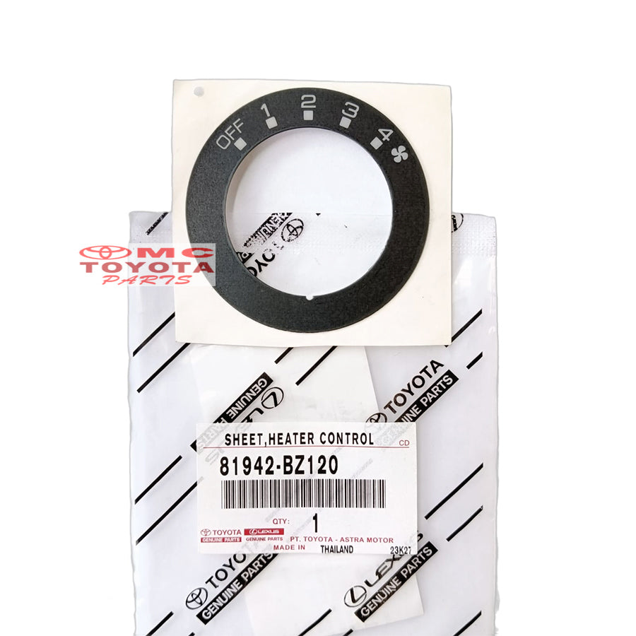 Sticker Lingkaran Putaran knop AC Rush Terios Kanan Kiri 2010-2015 81942-BZ120 81942-BZ130