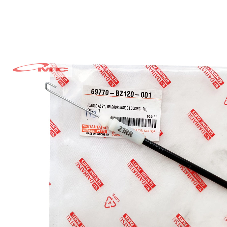 Kabel Sling Kunci Pintu Belakang Kanan Kiri Calya Sigra Agya Ayla 2017-Up Original 69770-BZ120-001 / 69780-BZ110-001 Cable Kabel Siling Kawat Sling Kunci Pintu Belakang