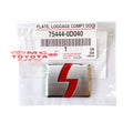 Emblem Logo Type S Yaris Original Toyota 75444-0D040 Emblem Belakang Bagasi Sticker Stiker Logo Chrome Emblem S Yaris Emblem Logo S Yaris
