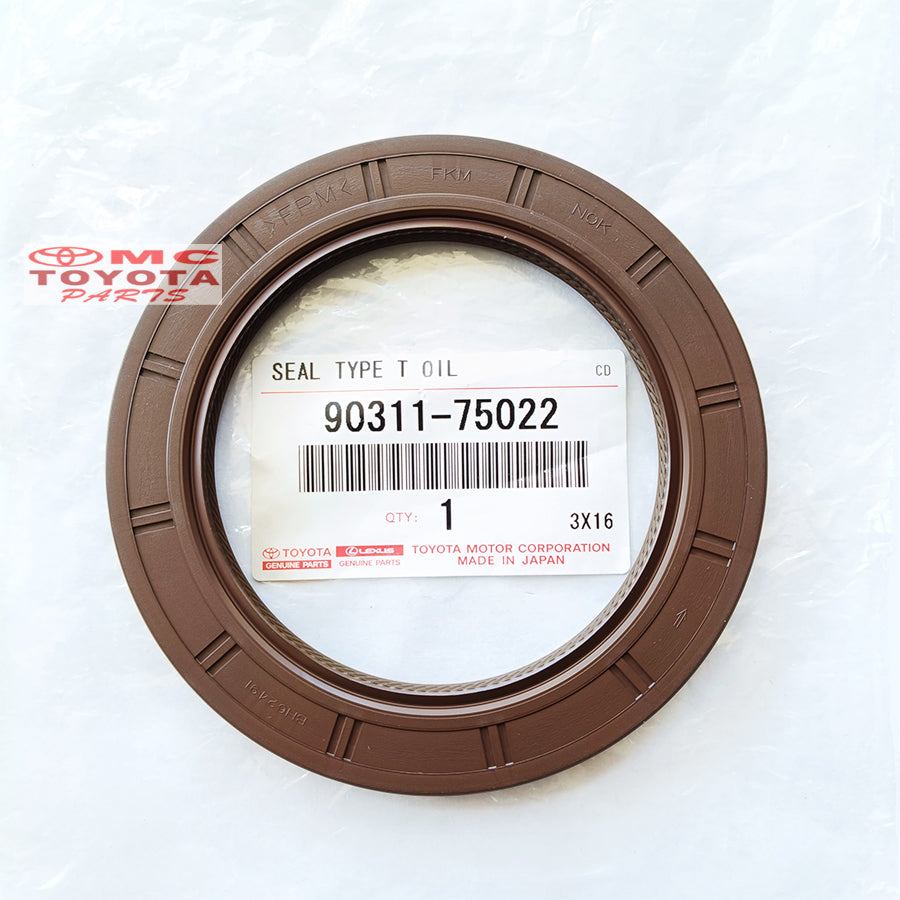Seal Kerk As Belakang Vios Yaris Corolla Altis Mesin 1NZ 2NZ Sienta 1500cc 1.5 Prius Original Toyota 90311-75022 Seal Crankshaft Ker As Belakang Sil Crankshaft Seal Noken As Kruk Seal Kruk As Belakang Ori Seal Type T Oil