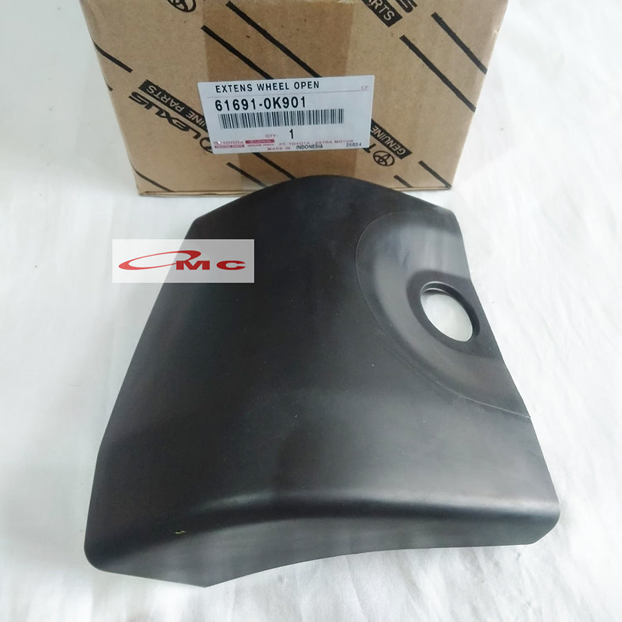 Sambungan Spakbor Over Fender Belakang Kanan Kiri Fortuner 2005-2011 Orisinil Toyota 61691-0K901 61692-0K901 Over Fender Kecil Belakang