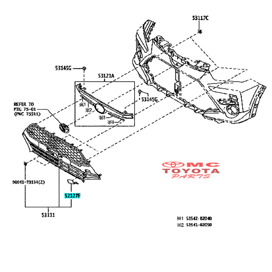 Cover Tutup Derek Towing Bemper Depan Toyota Raize Original 52127-BZA50 Cover Towing Tutup Derek Depan Tutup Towing Bumper Depan