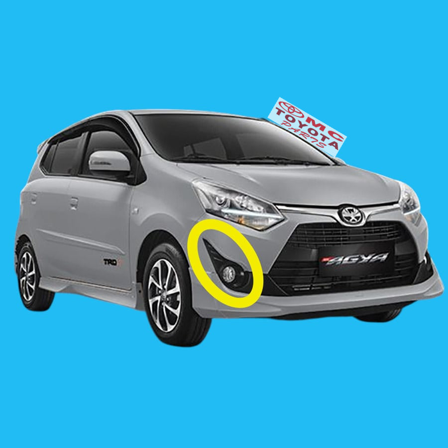 Tutup Cover Foglamp Depan Kanan Kiri All New Agya Facelift 2017 Keatas Original Toyota 52712-BZ200 / 52713-BZ200 Cover Tutup Foglamp Cover Fog Lamp