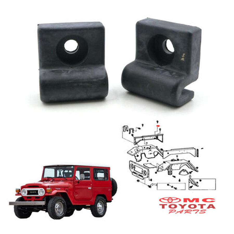 Karet Kap Mesin Original Hardtop FJ40 BJ40 Sisi Samping 53349-90300 Karet Rubber Packing Kap Mesin Karet Ganjel Baut Karet Kap Mesin Samping Pinggir Toyota Landcruiser Land Cruiser Hardtop