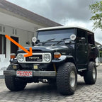 Emblem Toyota Grille Depan Hardtop FJ40 BJ40 Original 75321-90301 Emblem Logo Grill Radiator Depan Tulisan TOYOTA Landcruiser Land Cruiser Hardtop Ori Sticker Stiker Front