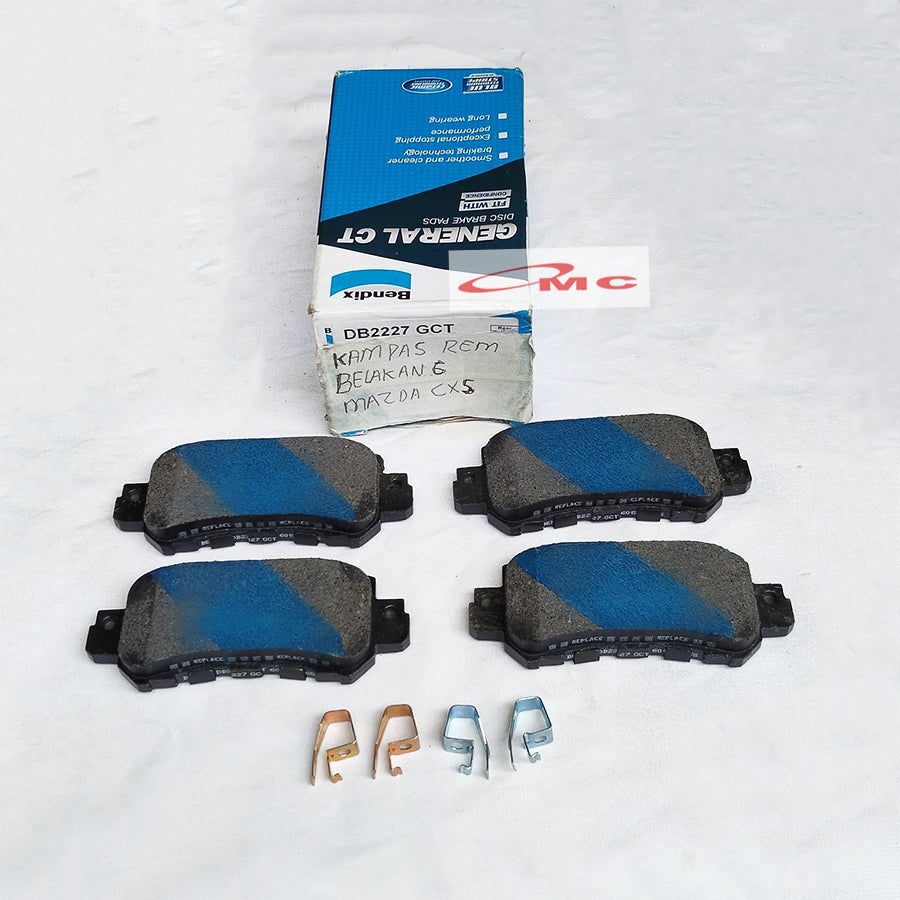 Kampas Rem Belakang Mazda CX5 Mazda 2 Skyactiv BENDIX Brake Pad DB 2227