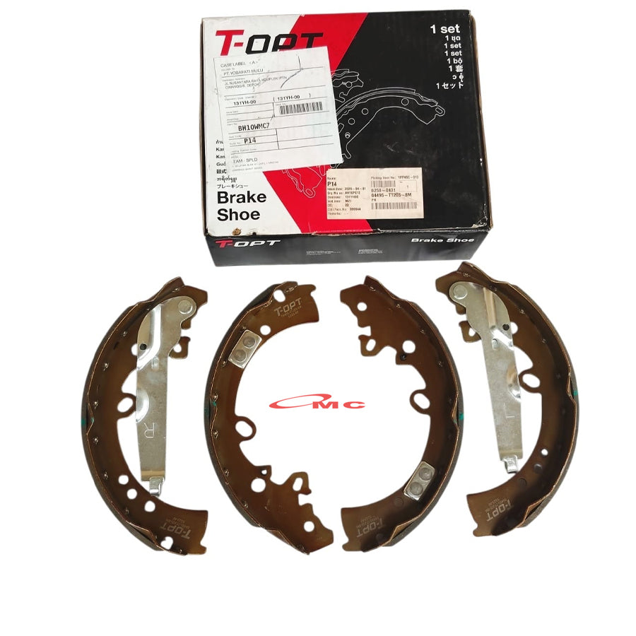 Brake Shoe Kampas Rem Belakang Fortuner Hilux Original T-OPT 04495-TT205-8M  Genuine Parts