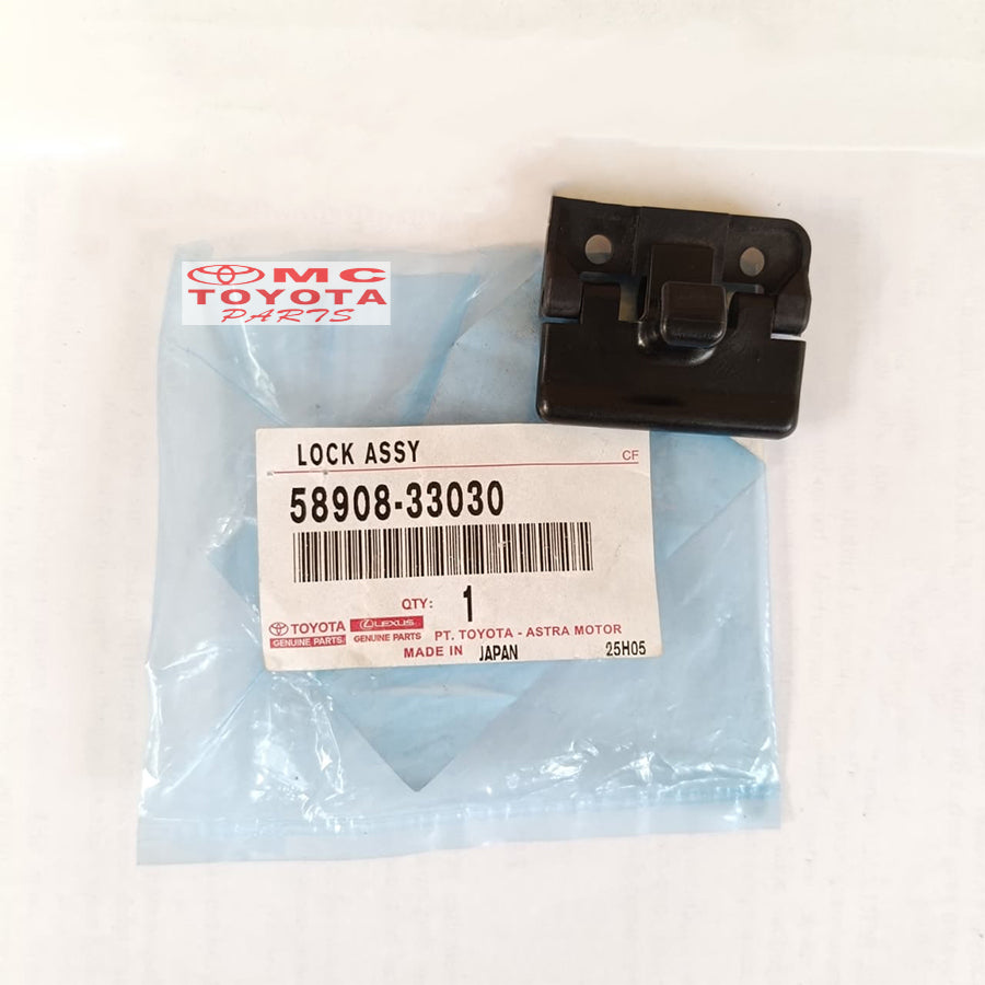 Lock Kunci Tutup Console Box Toyota Innova Fortuner Hilux Yaris Vios Orginal 58908-33030