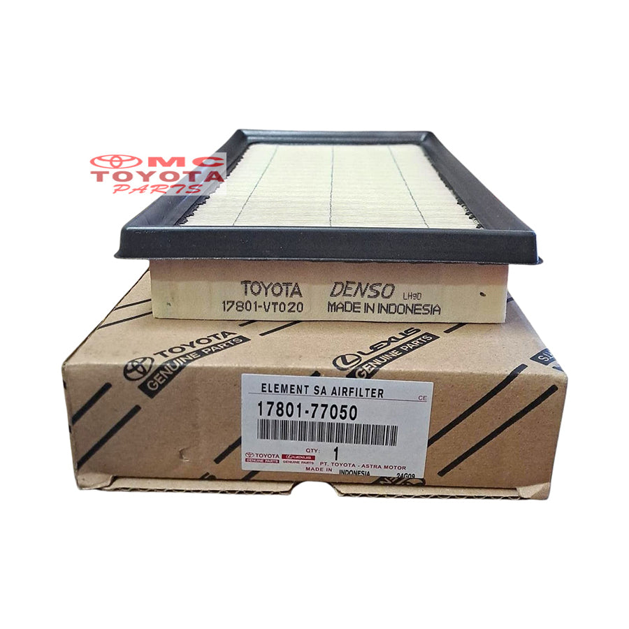 Filter Udara Innova Zenix CHR New Altis Corolla Cross Camry Hybrid Voxy Original 17801-77050 Element Air Filter Saringan Udara Air Cleaner Toyota Kijang Innova Zenix Fisik 17801-VT020