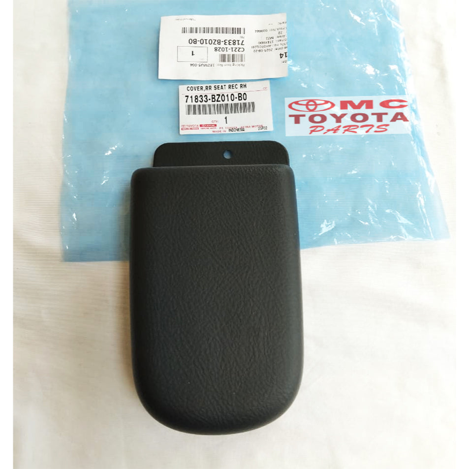 Cover Rear Seat Reclining Jok Tengah Kanan Kiri Avanza Xenia Liteace Rush Terios 71834-BZ010-B0 71833-BZ010-B0 Original Tutup Setelan Jok