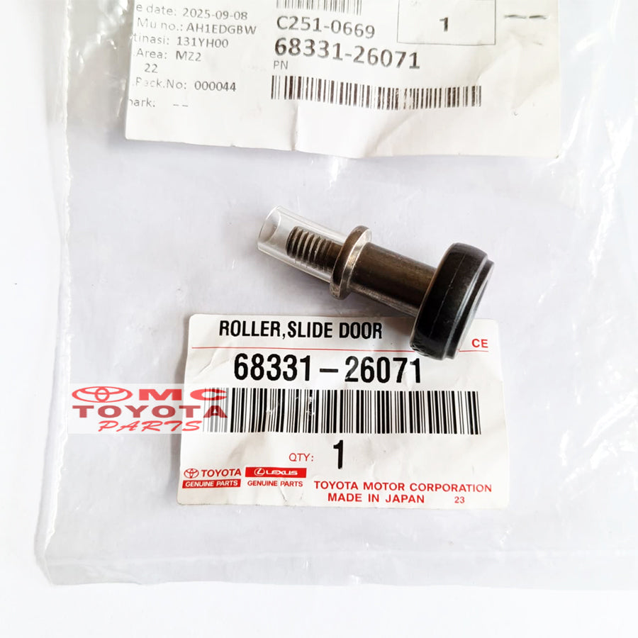 Roller Slide Door Hiace Commuter Original Toyota 68331-26071 Roler Sliding Door Roller Pintu Atas Bering Bearing Laher Pintu Atas Hiace Commuter