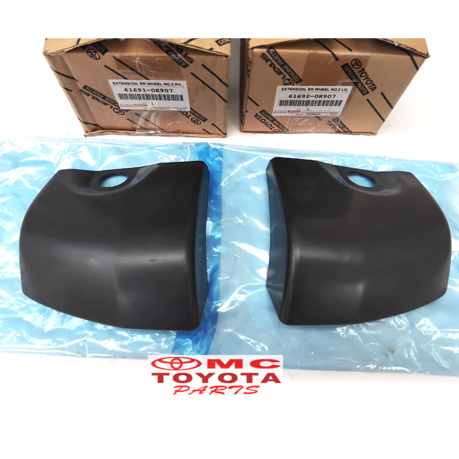 Moulding Extension Bumper Belakang Kanan Kiri Fortuner 61691-0K907  61692-0K907