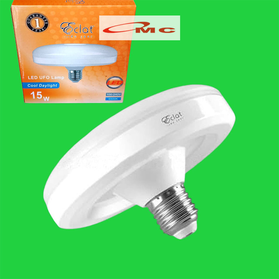 Eclat Lampu LED UFO Lamp 15W E27 Bohlam Lampu LED 15 Watt Cahaya Putih Bolam Lamp LED Bulb 15Watt 15 W CDL