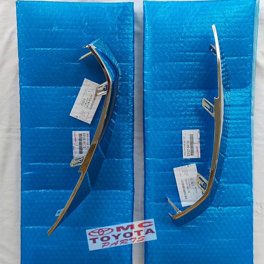 List Moulding Grille Radiator Fortuner List Depan Kanan Dan Kiri Crome Grill Fortuner VRZ Original 53127-0K170 53128-0K170