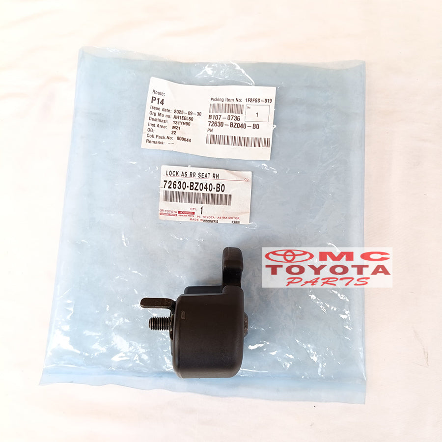Lock As Assy Rear Seat Kunci Jok Belakang Agya Ayla 2013-2022 original Kanan Kiri 72630-BZ040-B0 72640-BZ050-B0