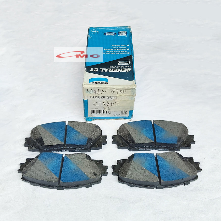 Kampas Rem Depan Toyota Yaris E J G Limo Gen 2 BENDIX Brake Pad DB 1820 GCT