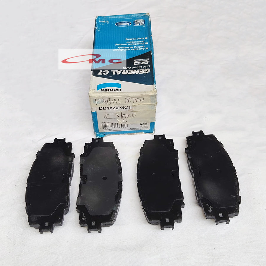 Kampas Rem Depan Toyota Yaris E J G Limo Gen 2 BENDIX Brake Pad DB 1820 GCT