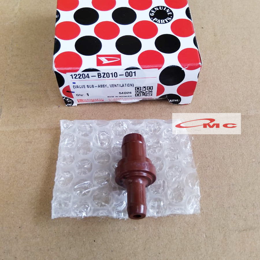 Valve ventilasi Angin Sensor tutup klep PVC PCV avanza xenia gran max luxio terios rush Soluna Original Daihatsu 12204-BZ010-001