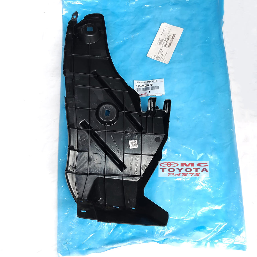 Liner Fender Spakbor Bumper Belakang Kiri Yaris Original 52592-0D470