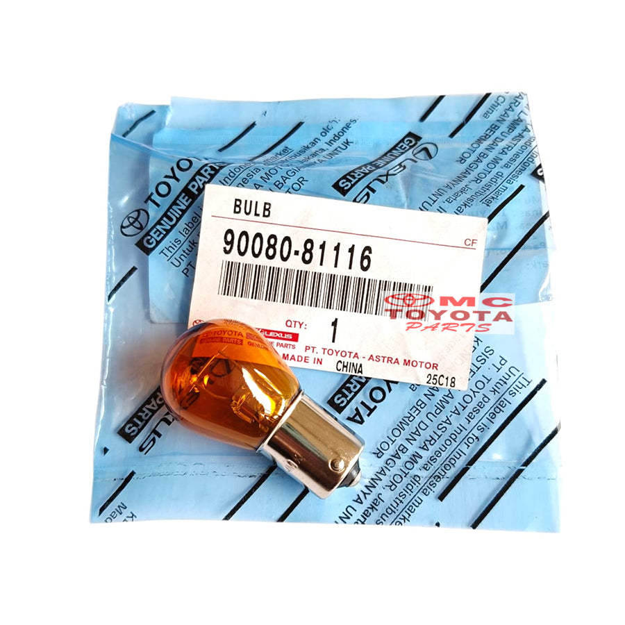 Bohlam Lampu Sein Sen Kuning Kaki 1 12V 21W Mobil Toyota Universal Kijang Kapsul Innova Hilux Fortuner Avanza Xenia Agya Vios Yaris Corolla Kijang Efi Krista Original 90080-81116 Lamp Bulb Bolam Bohlam Lampu Reting Riting Ori
