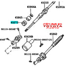 Bush Bosh Rack Steering Colom Steer Bushing Colum Stir Setir Hilux Starlet Corolla Corona Land Cruiser Prado 90 Original 45273-16010 Bosh Streering Rack Bushing As Stering