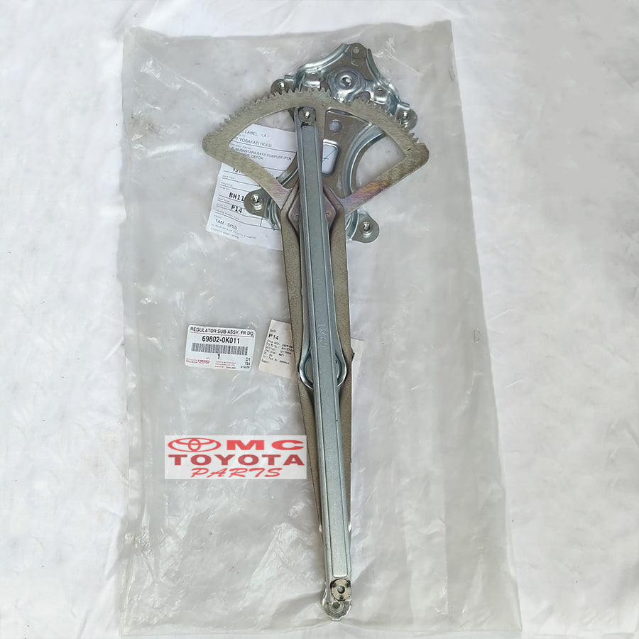 Regulator Kaca Depan Kanan Kiri Hilux Fortuner Original 69801-0K011 69802-0K011