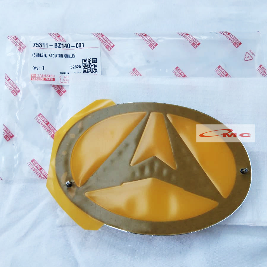 Emblem Logo A Depan Grill Radiator Daihatsu Alya Original Sticker Tempelan Grill Tulisan 75311-BZ140-001